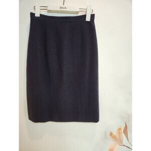 CHANEL Black Midi Skirt